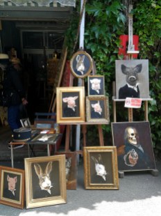 Portretai Sent Ueno turguje. Paryžius