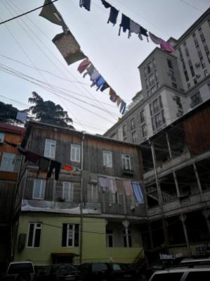 Hostelio "TbiliC" kiemas. Tbilisis, Gruzija